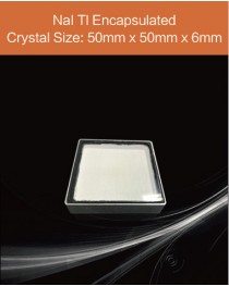 NaI Tl Scintillation Crystal, NaI Tl Scintillator, Thallium Doped Sodium Iodide Scintillation Crystal, 50mm x 50mm x 6mm